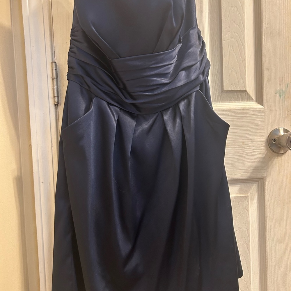 David's Bridal Midnight Strapless Dress